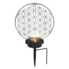 Globo Sun Solarleuchte LED Silber, 2-flammig