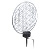 Globo Sun Solarleuchte LED Silber, 2-flammig