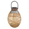 Globo Sun Solarleuchte LED Holz hell, 1-flammig