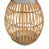 Globo Sun Solarleuchte LED Holz hell, 1-flammig