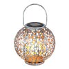 Globo Sun Solarleuchte LED Silber, 1-flammig