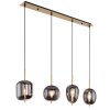 Globo BLACKY Pendelleuchte Messing, 4-flammig