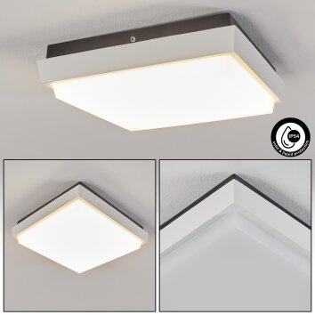 LED Decken Leuchte dimmbar weiß matt Wohn Zimmer Beleuchtung Design Lampe  Reality Leuchten R62055131