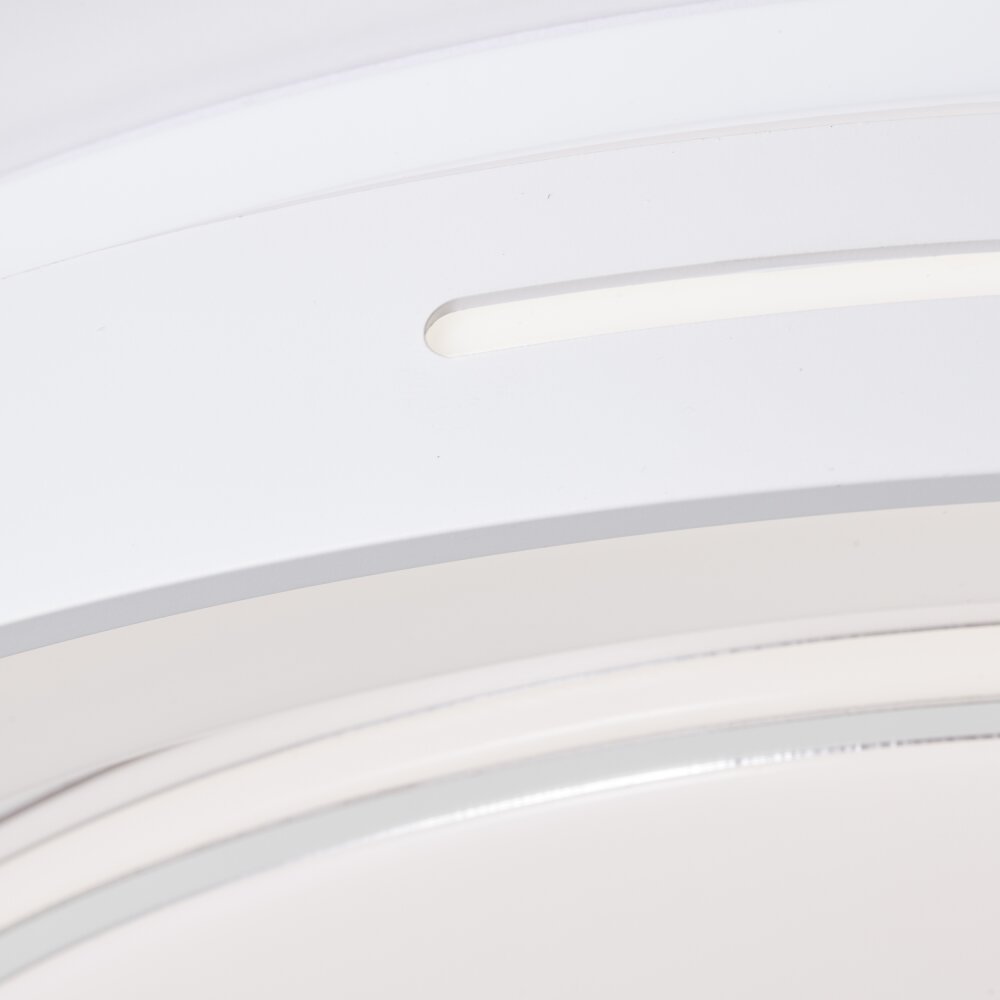 Chrom, LED Barty Brilliant Deckenleuchte G97158/75 Weiß