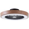 Brilliant Slimline Deckenventilator LED Schwarz, 1-flammig, Fernbedienung