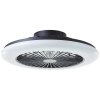 Brilliant Salerno Deckenventilator LED Schwarz, 1-flammig, Fernbedienung