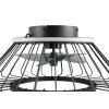 Reality KARLSBORG Deckenventilator LED Schwarz, 1-flammig, Fernbedienung