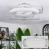 Benesal Deckenventilator LED Weiß, 1-flammig, Fernbedienung