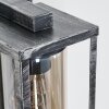 Portalis Außenwandleuchte Schwarz, Silber, 1-flammig