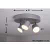 Philips STAR Aufbauspot LED Aluminium, Edelstahl, 3-flammig