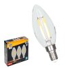 LED Leuchtmittel E14 2700K 4W 470lm Kerze 3-er