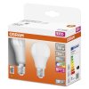 OSRAM LED Retrofit 2er Set E27 9,4 Watt 2700 Kelvin 806 Lumen