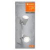 LEDVANCE Led Spot Deckenleuchte Grau, 2-flammig