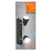 LEDVANCE Led Spot Deckenleuchte Schwarz, 2-flammig