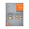 LEDVANCE Spotlight Recess Set Deckeneinbauleuchte Nickel-Matt, 5-flammig