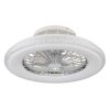 Globo Corusso Deckenventilator LED Chrom, 1-flammig, Fernbedienung