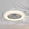 Globo Corusso Deckenventilator LED Chrom, 1-flammig, Fernbedienung