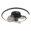 Globo Koren Deckenventilator LED Schwarz, 1-flammig, Fernbedienung