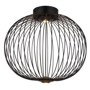 Globo Galway Deckenleuchte LED Schwarz, 1-flammig