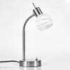 Warga Tischleuchte LED Nickel-Matt, 1-flammig