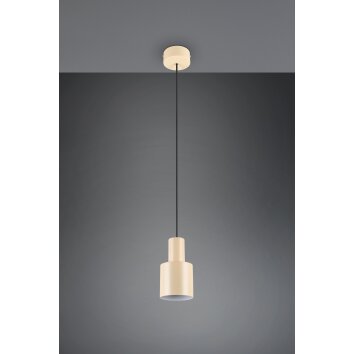 Trio Agudo Pendelleuchte Beige, 1-flammig