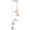 Brilliant Nalam Pendelleuchte Beige, 5-flammig