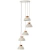 Brilliant Nalam Pendelleuchte Beige, 5-flammig