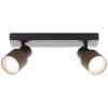 Brilliant Cadiz Deckenstrahler LED Schwarz, 2-flammig