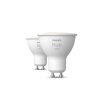 Philips Hue White 2er Set LED GU10 4,2 Watt 2700 Kelvin 400 Lumen