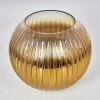 Glas-Lampenschirm Koyoto Ersatzglas 20 cm Gold, Klar