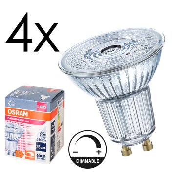 LED GU10 4er Set 4,5 Watt 4000 Kelvin 350 Lumen