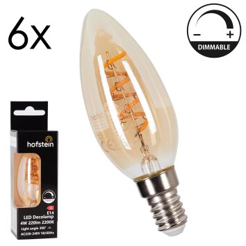 LED E14 6er Set 4 Watt 2200 Kelvin 220 Lumen