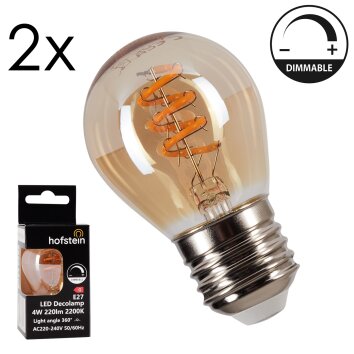 LED E27 2er Set 4 Watt 2200 Kelvin 220 Lumen