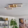 Bealo Deckenleuchte LED Holzoptik, Schwarz, 1-flammig