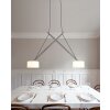 Serien Lighting TWIN Suspension Pendelleuchte 4m-Cable-Version Chrom, 2-flammig