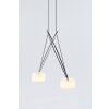 Serien Lighting TWIN Suspension Pendelleuchte 4m-Cable-Version Chrom, 2-flammig