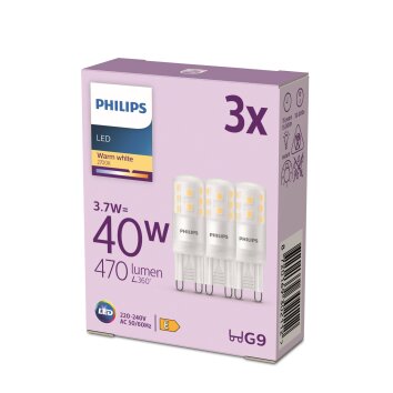 Philips Brenner 3er Set LED GU9 3,7 Watt 2700 Kelvin 470 Lumen