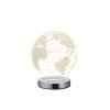 Reality GLOBE Tischleuchte LED Chrom, 1-flammig