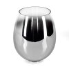 Lampenschirm aus Glas Vevino Ersatzglas 15 cm Chrom, Klar, Rauchfarben