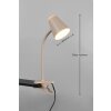 Reality Pongo Klemmleuchte LED Beige, 1-flammig