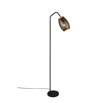 Reality Bidar Stehlampe Schwarz-Gold, 1-flammig