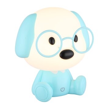 Globo Puppy Tischleuchte LED Blau, Weiß, 1-flammig