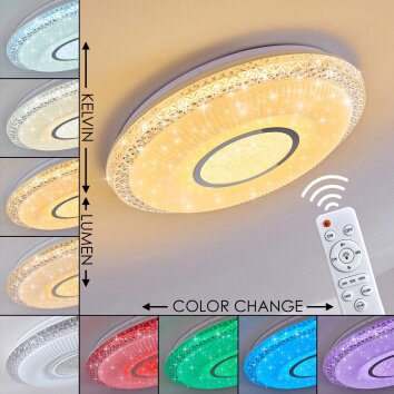 Deckenleuchte LED Klar 14371-00 Leuchten FRIDA Direkt Transparent,