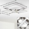 Narpes Deckenleuchte LED Nickel-Matt, 1-flammig